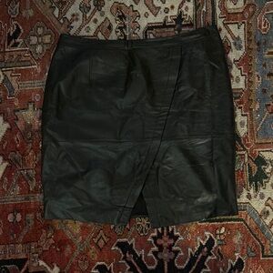 Black Leather Skirt